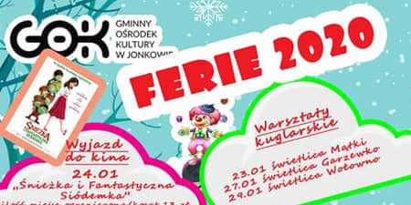 Fragment plakatu na ferie 2020