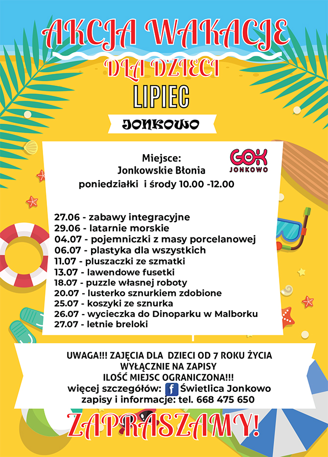 plakat wakacje dzieci lipiec 2022 kopia
